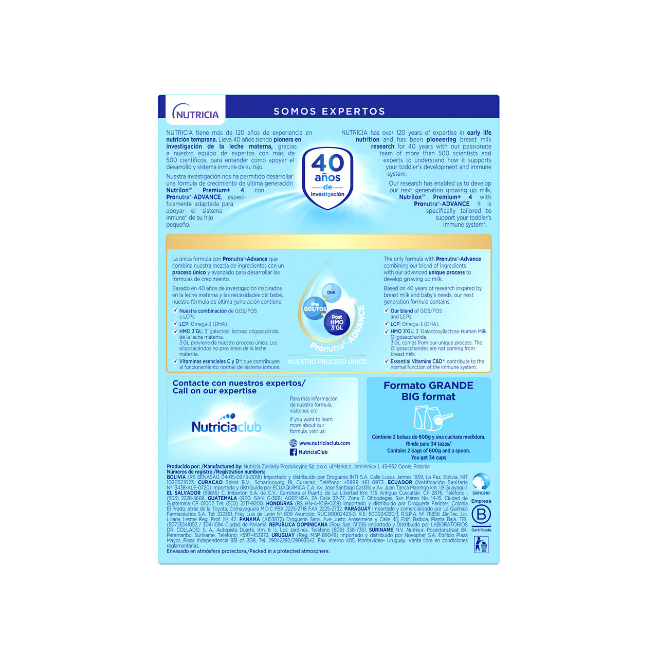 Nutrilon Premium 4 Pronutra+ - Nutricia Ecuador